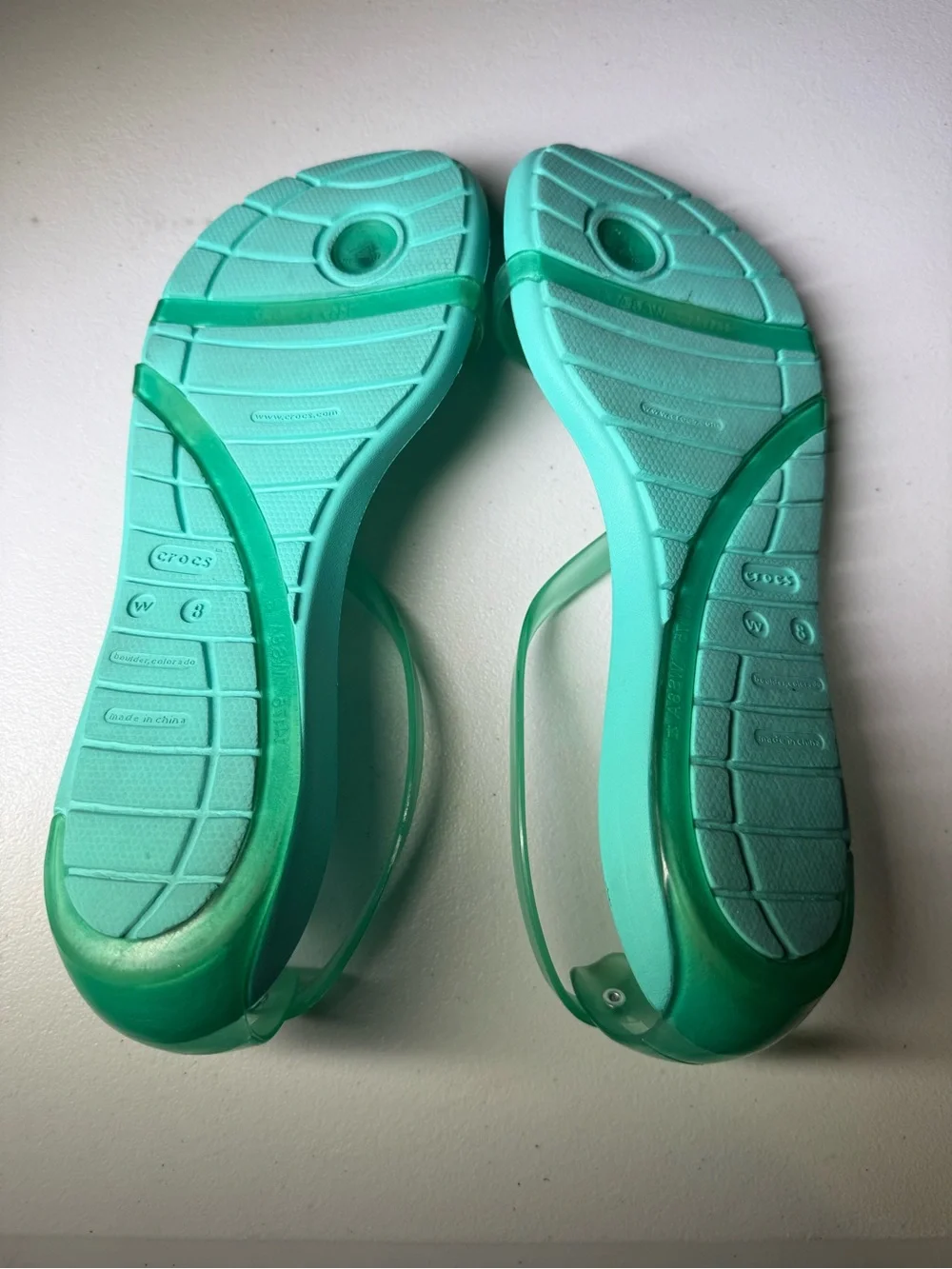 CROCS Women's Really Sexi Flip Sandals in “Island Green